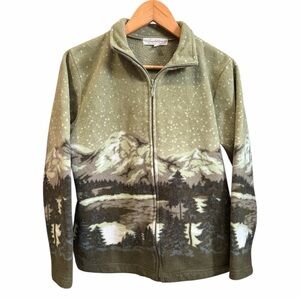 Tradition Mountain Cabin Fever Ultra Plush Fleece Zip Up Jacket Size S